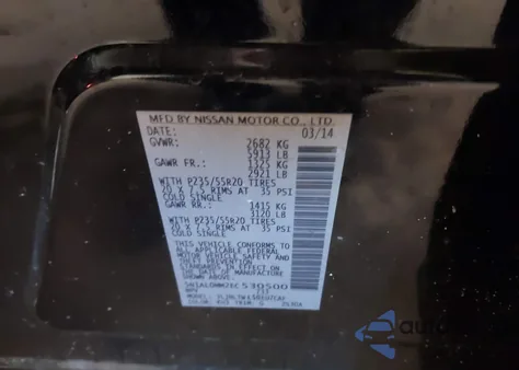 2014 Infiniti Qx60 from USA, damaged, VIN 5N1AL0MM2EC530500